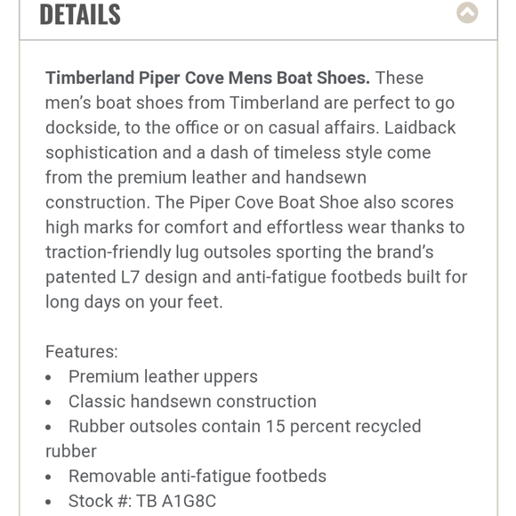 NWOT Men's Timberland Piper Cove Boat Shoes - Picture 8 of 8